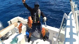 Staying Onboard Deep Drop Fishing in CoCo Cay Bahamas Berry Islands