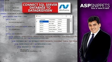 Connect SQL Server Database to DataGridView in Windows Forms Application