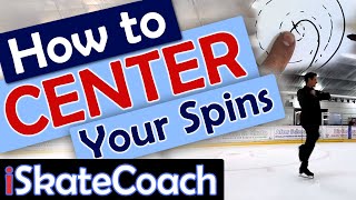How to center a spin ice skating