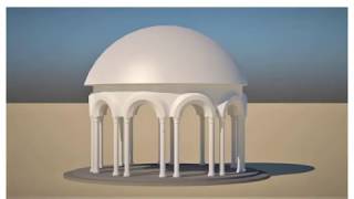 -3Ds Max Tutorial: Modeling architectural column رسم الاعمده والاقواس بالماكس