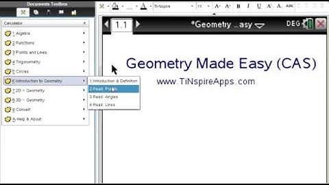 Step by Step : Geometry Made Easy for the TI-NSpire CX CAS