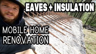 Low Pitch Roof Insulation and New Eaves for our Mobile Home