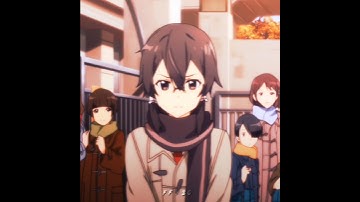 kirito met sinon in real life 💞 || #swordartonline #animeedit #edit #kirito