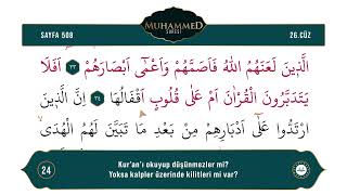 Diyanet Ok Takipli Hatim 26. Cüz - Kur'an-ı Kerim 508. Sayfa - Muhammed Suresi 20-29. Ayetler