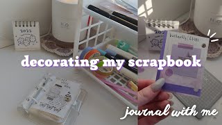 ОФОРМЛЕНИЕ МИНИ БЛОКНОТА | DECORATING MY MINI SCRAPBOOK | journal with me