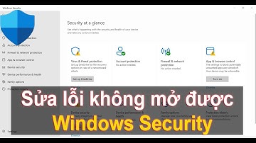 Sửa lỗi không mở được Windows Security trong Windows 11