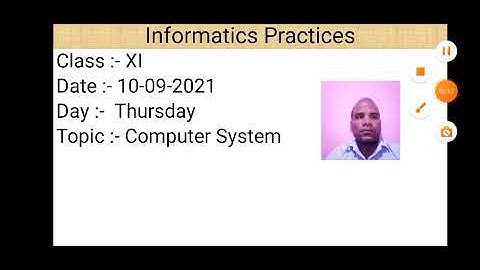 Class XI informatics Practices 10 09 2021 By  Mr.   Praveen Singh