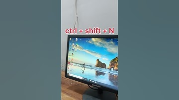 Shortcut Key to create new folder 🔥#computerknowledge #computereducation #computertechnic #education