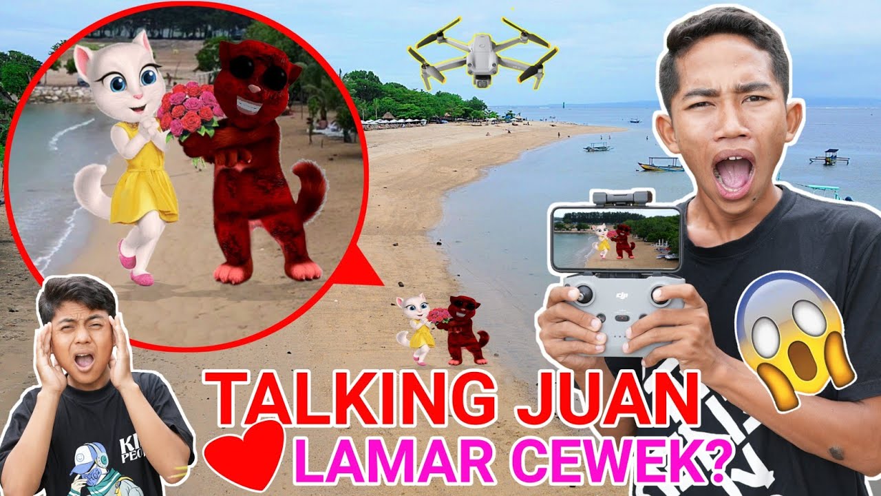 DRONE MENANGKAP NAMPAK TALKING JUAN PAC4RAN SAMA CEWEK?! LUCU BANGET! | Mikael TubeHD