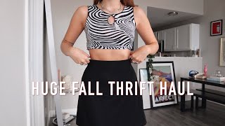 HUGE FALL TRY ON THRIFT HAUL | Ariana LaMotte