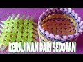 Tahap1: KERAJINAN DARI SEDOTAN // alas/dasar dari wadah