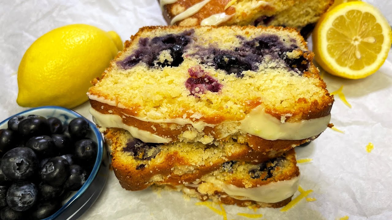 Blueberry Lemon Loaf! Incredibly moist! Better than Costco! • Hoshi's