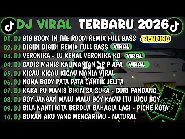 DJ TIKTOK TERBARU 2026🎵DJ.ILHAM - DJ BIG BOOM IN THE ROOM🎵DJ.ILHAM - DIGIDI DIGIDI REMIX 2026