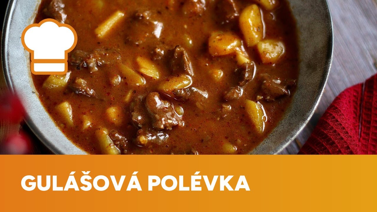 Vydatná gulášová polévka s hovězím masem hravě zastoupí sytý hlavní chod.