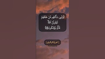 سورة الزخرف الآية ٨٦ الى ٨٩ بصوت الشيخ محمد صديق المنشاوي
