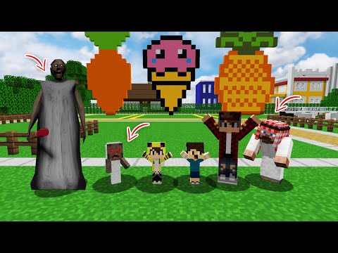 ماين كرافت لكن جراني هجمت على بيتنه بسبب تحدي البناء افلام ماين كرافت