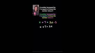 How to Convert Word Problem into an Equation & Solve It! #algebra #highschoolmath #linearequations