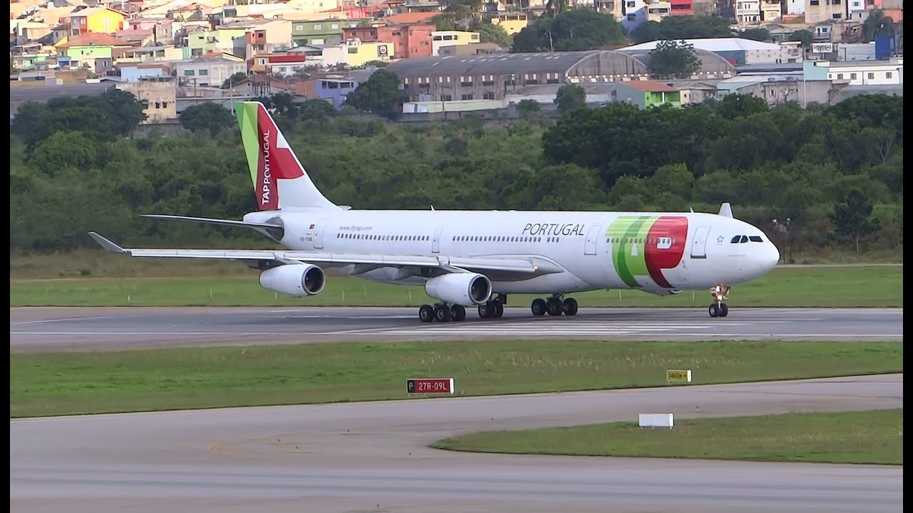TAP Portugal Airbus A340-312 at Guarulhos GRU SBGR - Sao Paulo