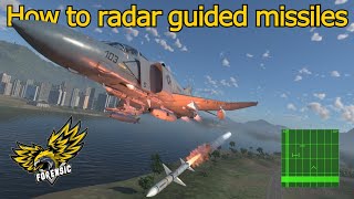 How to use SARH guided missile (fox 1 missiles) in War Thunder