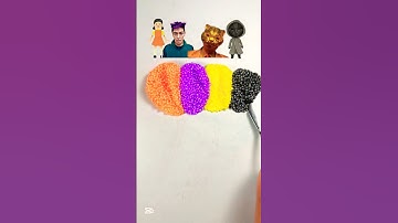 Squid games colour mixing. #art #diy #satisfying #asmr #squidgame