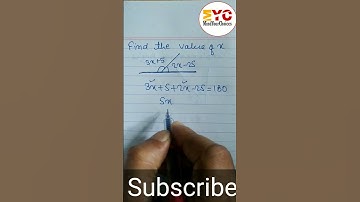 Supplementary Angle | Find the value of x #shorts @MindYourDecisions  @tecmath  @mathantics