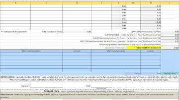 Updates to the Consultant Payment Request forms