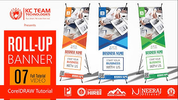 How to design Roll up banner advertisement | Full Tutorial