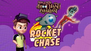 Roro Lazy Hero Crazy Rocket Chase | Roro Aur Hero Bhoot Mast Zabardast👻 | Hindi Cartoon | #GubbareTV