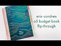 Erin Condren A5 Budget Book Flip Through