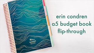 Erin Condren A5 Budget Book Flip Through
