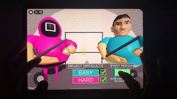 BARRY SQUID GAME 2 PRISON RUN (Obby) Roblox Walkthrough Handcam Gameplay #scaryobby