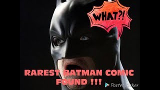 RARE BATMAN COMIC BOOK FOUND!!!