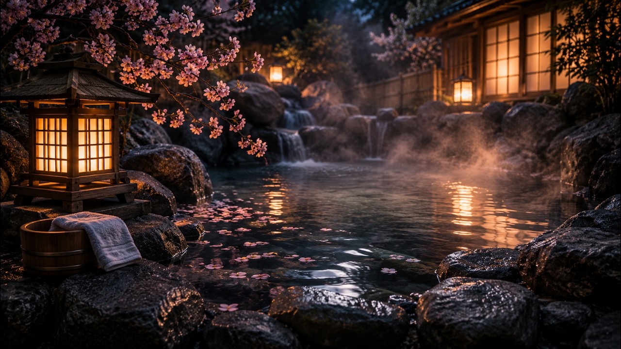 癒しの夜 🌙 Japanese Zen Relaxation | Healing Water Sounds, Sleep