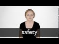 How to pronounce SAFETY in British English