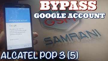 ALCATEL POP 3 (5) 5015X BYPASS GOOGLE ACCOUNT ALCATEL ANDROID 5.1