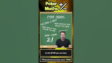 HOW To CALCULATE POT ODDS #shorts