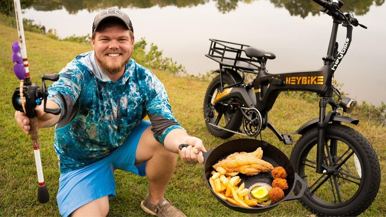 First Ever E-Bike CATCH N COOK on the HeyBike Tyson