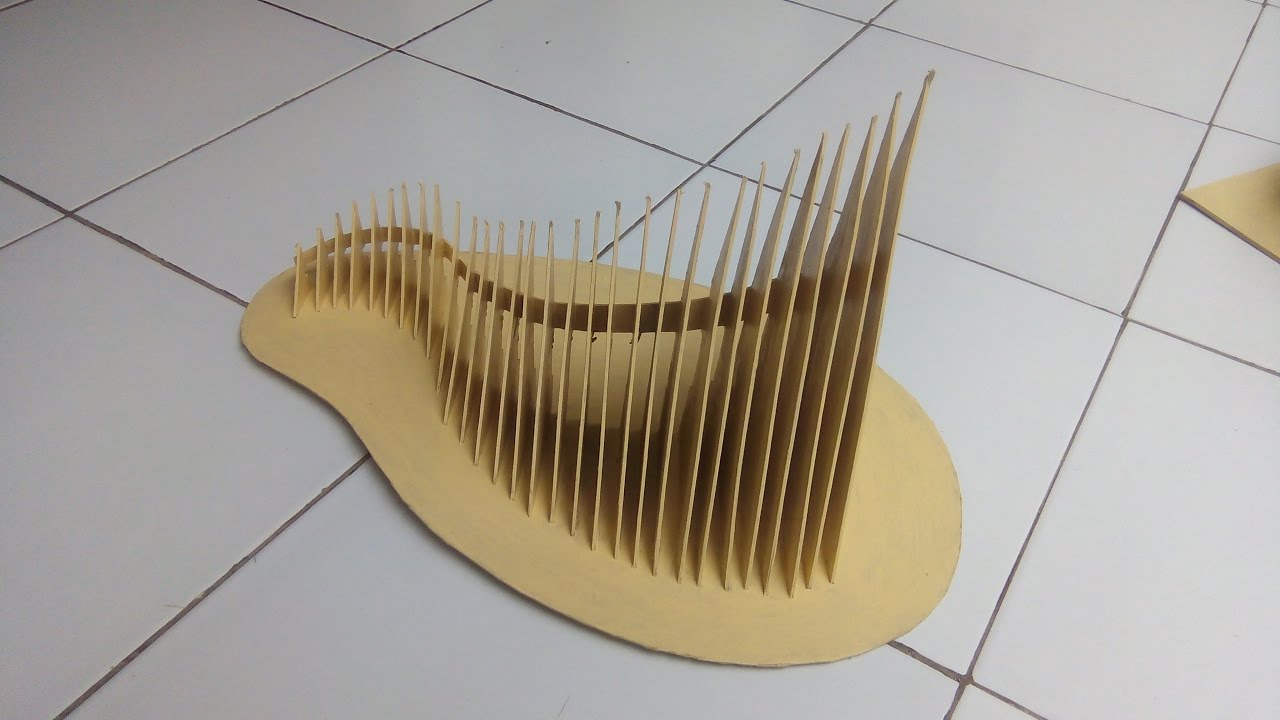 Nirmana 3D Struktur Bidang dari Kertas Duplek Paper 3D 