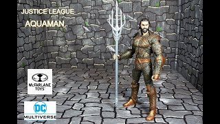 CUSTOM MCFARLANE TOYS JUSTICE LEAGUE AQUAMAN Action Figure Review