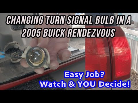 Changing Turn Signal Bulb in a 2005 Buick Rendezvous - YouTube