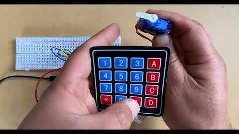 Arduino Project - Combination Lock using Keypad and a Servo Motor including Code Python code