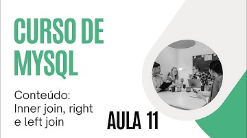 Curso de Mysql - inner, right e left join- Junção de tabelas  Aula 11
