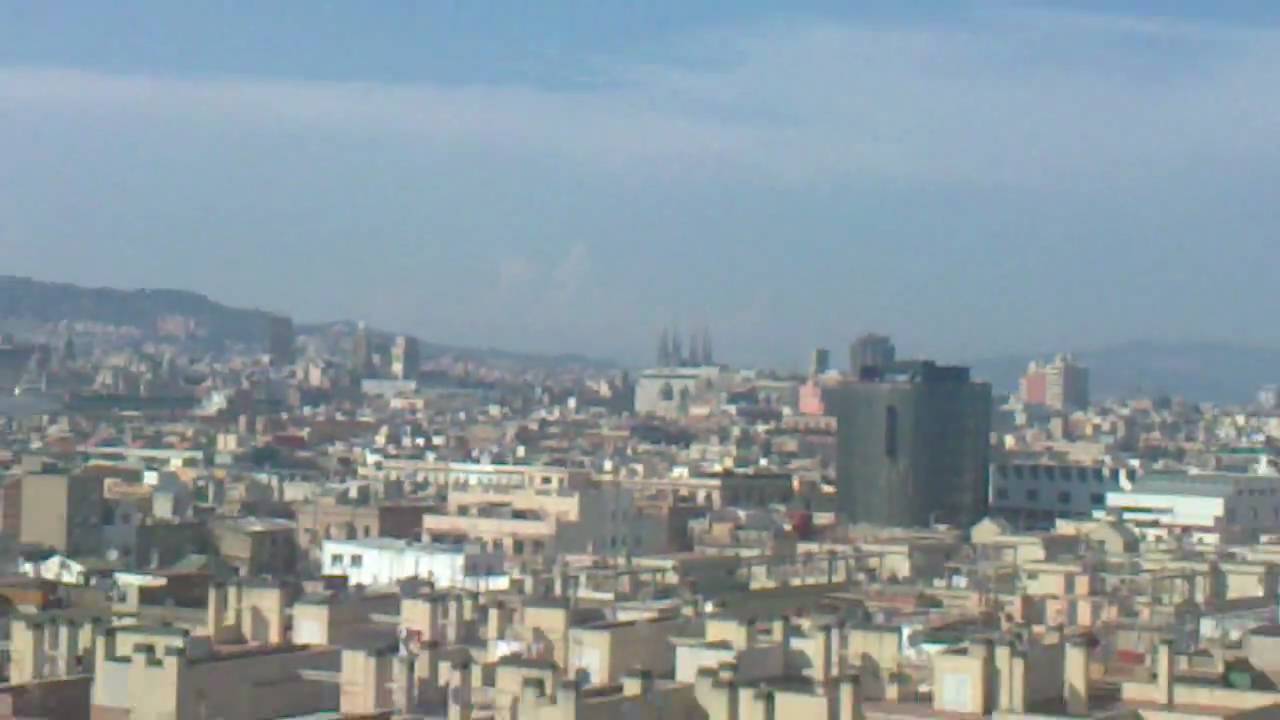 View from Barcelona Universal Hotel - YouTube