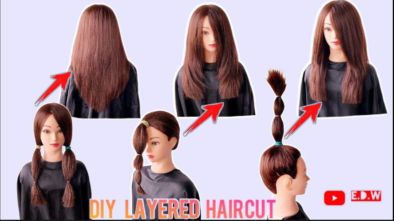diy-how-to-cut-layers-hair-with-ponytails-perfect-layers-haircut