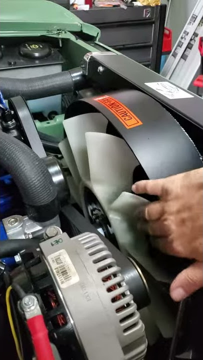 Fan clutch while cold