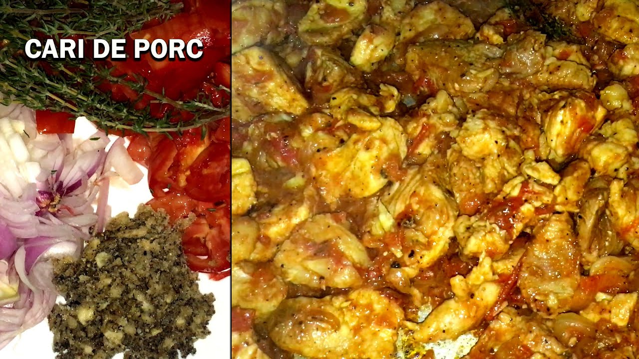 Cari de porc, un plat traditionnel de la Réunion.