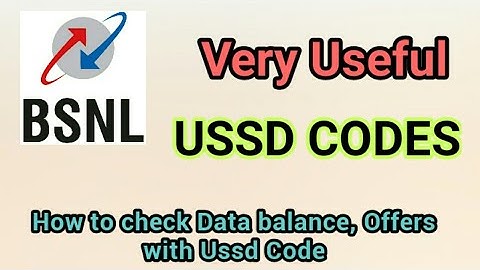 BSNL USSD CODES 2020 | How to Check Internet Balance | Offers