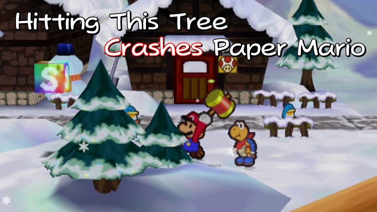 Hitting This Tree Crashes Paper Mario Update On The NSO Expansion