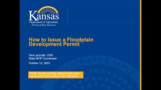 How to Issue a Floodplain Development Permit