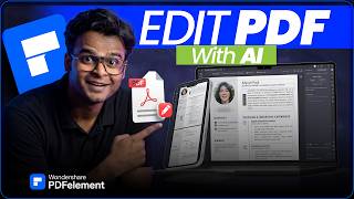 Edit PDF with AI using Wondershare PDFelement 2026 | How to Edit Resume in Mobile & Computer